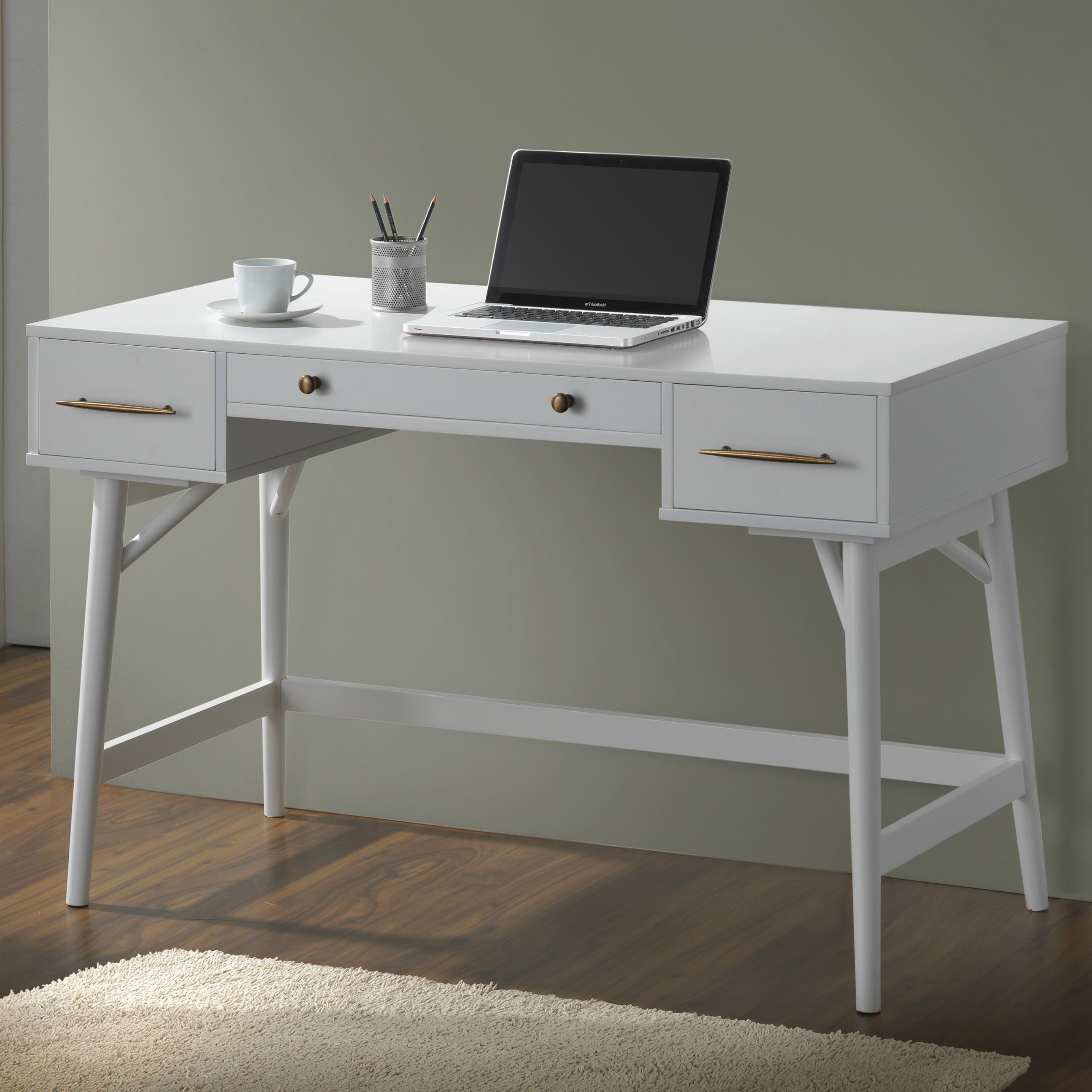Coaster 800745 Mid Century Modern Writing Desk with 3 Drawers